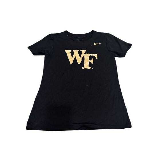 Nike Wake Forest Black Athletic Women’s T-Shirt Dri Fit XS - Picture 1 of 8